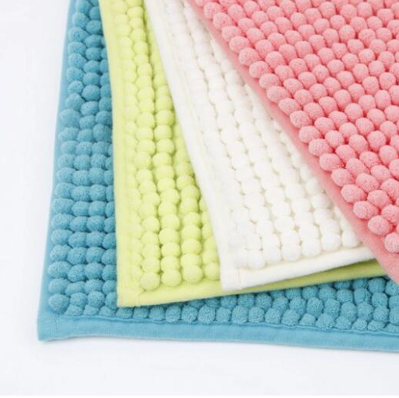  Soft and Cozy Polyester Square Floor Mat - 24x16 Inch